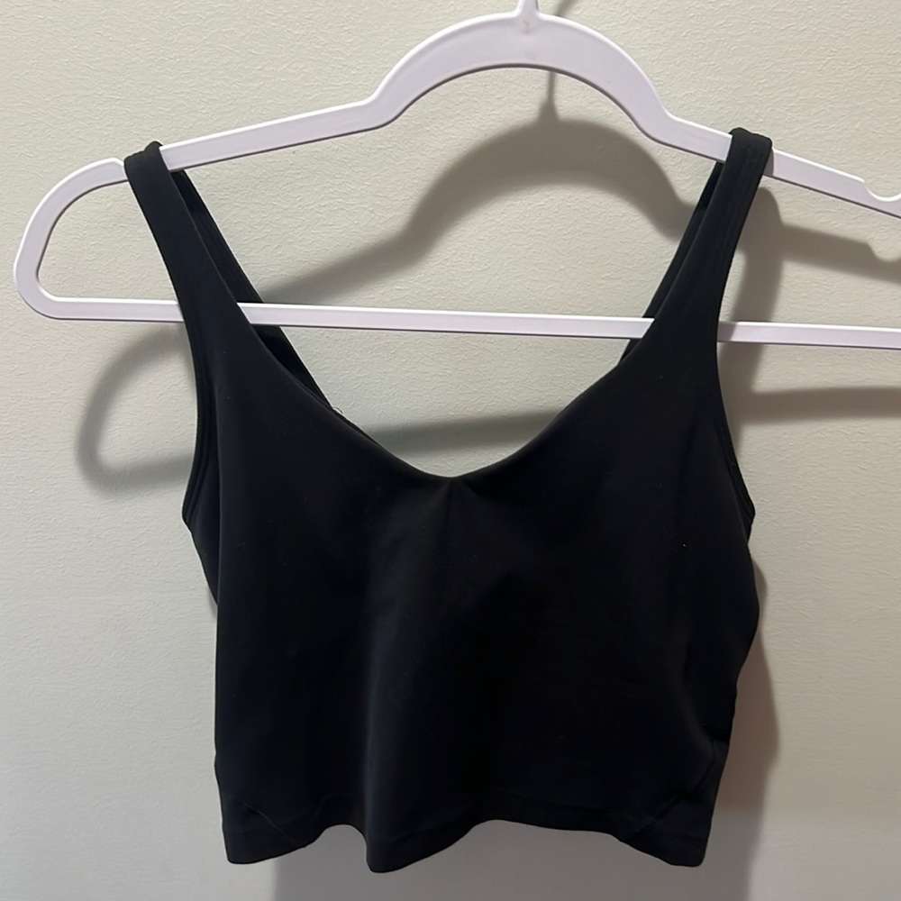 NWOT lululemon black align tank size 4